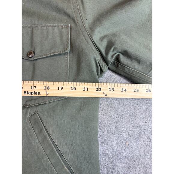 Vintage 50s Woolrich Woolen Mills Reversible Workwear Jackets Mens XL Green Red - Picture 4 of 6